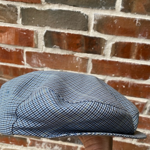 Adecta PARIS Plaid Flat Driving Cap with snap brim - Picture 4 of 8